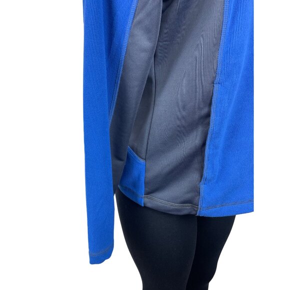 North End Women's Zip Up Long Sleeve Blue Sweater Sz M - NWT - Picture 4 of 8